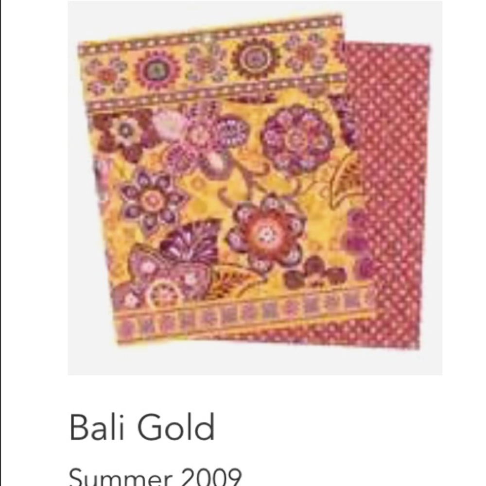 Vera Bradley Bali Gold Snap Closure Case - Picture 3 of 3